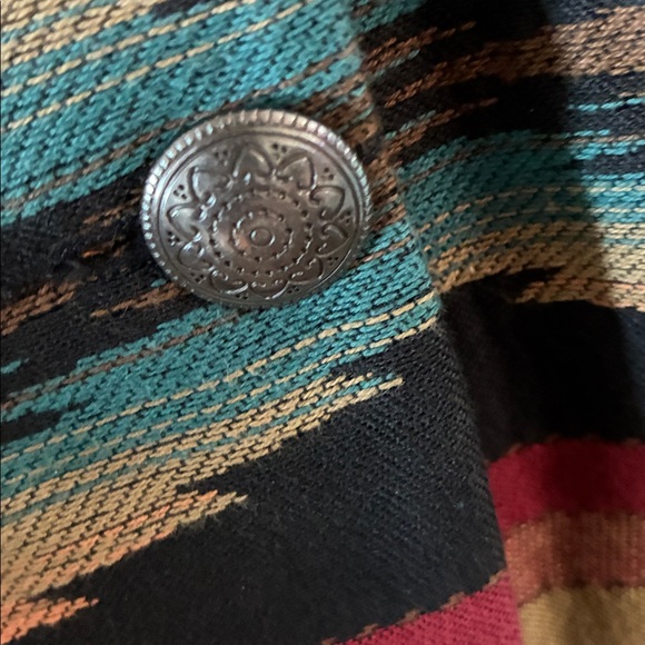 Terry Ward sz L Vintage Colorful Western Blazer euc - Picture 3 of 6